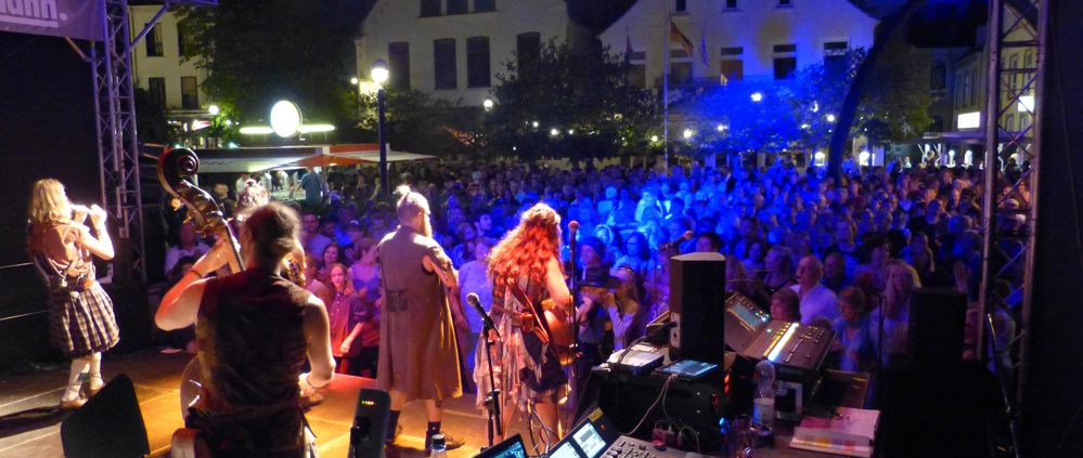 Blick von der Bühne beim Festival Maritim 2018